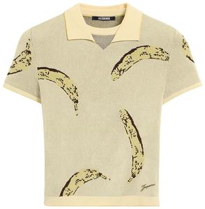 Поло Jacquemus Le Polo Marino 'Banana Jacquard Yellow', желтый
