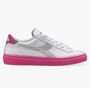 Белые женские кроссовки Montecarlo h color block ita Diadora, розовый