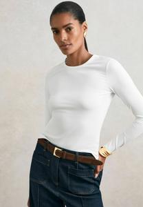 Топ Reiss JADA CREW-NECK WITH STRETCH ., White