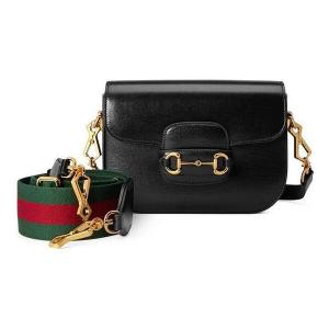 Сумка horsebit 1955 mini bag 'black' Gucci, черный