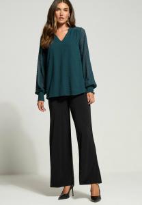 Блуза Long Tall Sally DOBBY SPOT, Teal/Dark Green