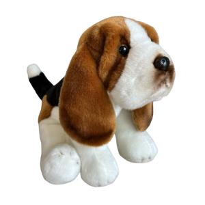 Бассет Собака Талисман Сидя Мягкими Длинными Ушами Реалистичный Внешний вид Inna marka