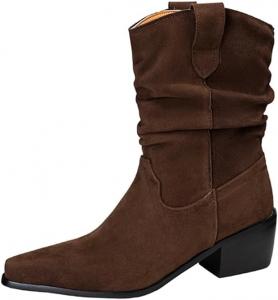 Женские стильные сексуальные повседневные короткие ботинки LYYSKY. Пожалуйста, ознакомьтесь с таблицей размеров и описанием товара. Размеры: US2-US15 / EU32-EU48, Brown