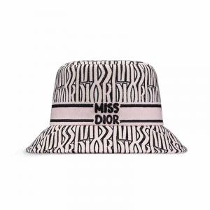 DIOR Хлопковая панама для женщин светло-розового цвета
