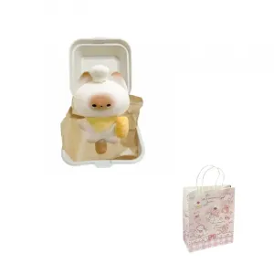 Китайский плюшевый кулон в виде парового булочки с котом высотой 15 см MENGXIAOZAI