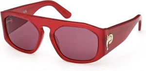 Женские солнцезащитные очки-авиаторы Pucci, 66s Red/Monocolor