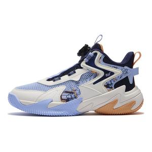 Hummer 2.0 Противоскользящие Амортизирующие Износостойкие Дышащие Низкие Баскетбольные Кроссовки Синий Белый Унисекс 361°KIDS, Illusion Blue