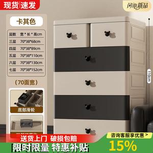 Yu Senyi Комод для детской из экологичного материала, 6 ящиков, смешанные цвета