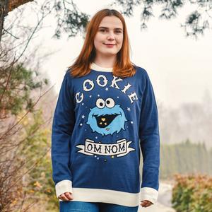 Вязаный свитер Cookie Monster Cookie Om Nom — Улица Сезам
