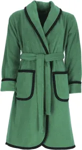 Халат женский Vossen "Лимбо" (1 шт.), с шалевым воротником, однотонный, чемоданный ремень черный, цвет Oasis