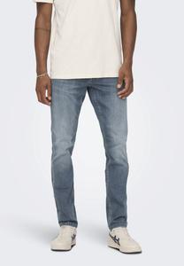 Джинсы приталенного кроя SLIM NOOS Only & Sons, темно-синий деним