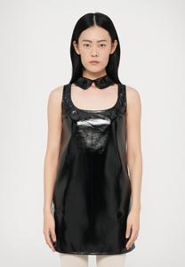 Платье Fiorucci COLLAR CUTOUT VINYL DRESS, Black