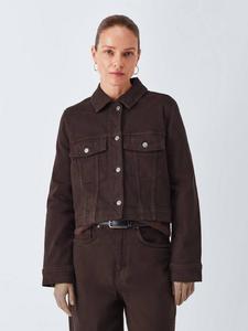 Короткая джинсовая куртка John Lewis, Brown