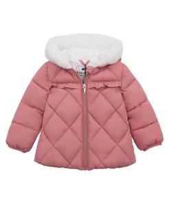 Пуховик с мягкой подкладкой и капюшоном для маленьких девочек Rokka&Rolla
