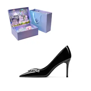 ROBINHOOD Тонкие каблуки на шпильке для женщин черные, цвет Black[Dream Castle Exclusive 3D Gift Box]