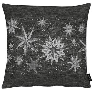 Декоративная подушка Apelt X-Mas Glam Typ C, смесовая ткань - антрацит - 48 х 48 см