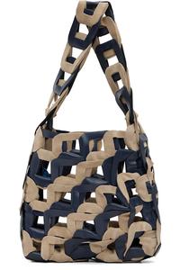 Sc103 Сумка для звеньев темно-синего и бежевого цвета