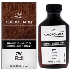 Стойкая жидкая краска для волос Color Charm - 7W Caramel от Wella для мужчин и женщин - 1,42 унции Wella, 7W Caramel