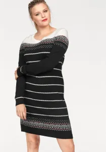 Платье KangaROOS трикотажное, норвежский образ, черный