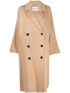 Двубортное пальто оверсайз STAND STUDIO, нейтральный