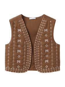 Жилет MANGO TEEN Soho, сепия