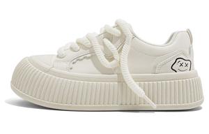 Женские бежевые RENBEN Розовые Легкие Увеличивающие рост Низкие Кроссовки для скейтбординга с амортизацией