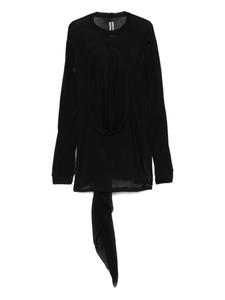 Футболка с дренажем Rick Owens, черный