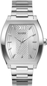 GUESS Silver-Tone Barrel аналоговые часы