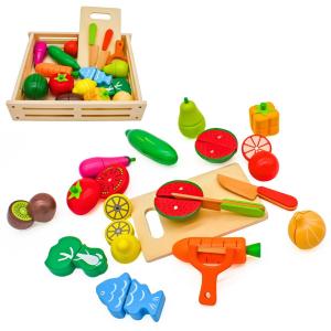 Деревянный набор овощных и фруктовых салатов для приготовления и резки для удовольствия MINEXO