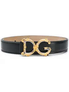 Ремень с пряжкой DG DOLCE & GABBANA, черный