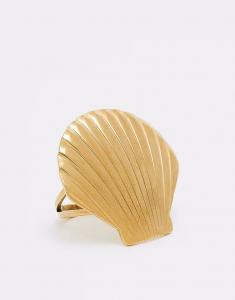 Кольцо из нержавеющей стали большого размера с регулируемой длиной в золоте Kaiia