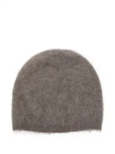 Шапка из мохера с начесом Lisa Yang, серый