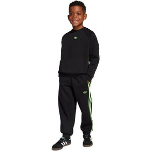 Спортивный комплект Casual Sportswear 2 Piece Set Adidas, черный/зеленый