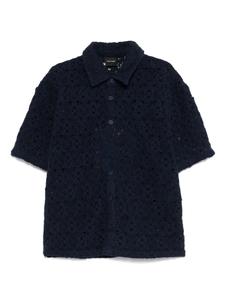 Кружевная рубашка-щит Daily Paper, синий