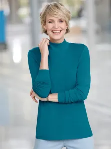 Рубашка с воротником стойкой Classic Basics "Рубашка с высоким воротником", цвет Aquapetrol