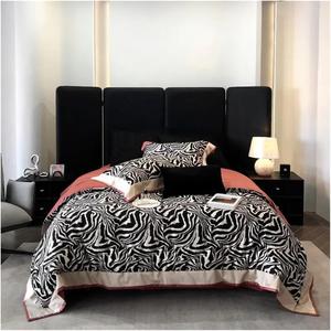 KYTGFH Комплект постельного белья 1000Tc Egyptian Cotton с цифровой печатью, принт зебра