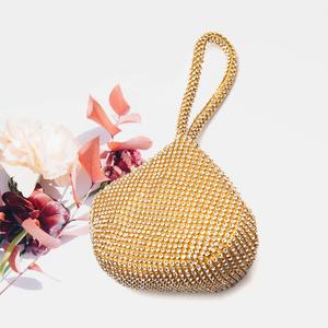 Вечерняя сумочка-клатч с блестками FASHNZFAB, золото