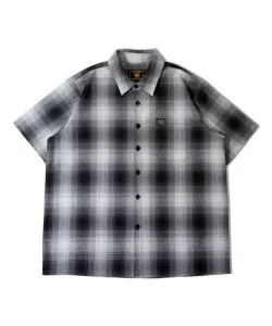 Мужская клетчатая рубашка с коротким рукавом с символикой округа Фейсбук/Фриско (Ben County) Select Brands, цвет Black