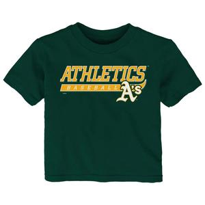 Зеленая футболка Infant Oakland Athletics Take The Lead Outerstuff