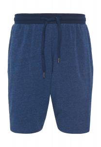 Шорты-бермуды, кулиска, диагональные карманы, мужские MANGUUN, цвет Navy Melange