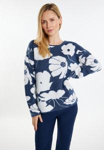 Джемпер usha Jumper, Marine Weiss/Blue