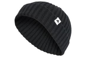Чёрная мужская шапка-бини Adidas из переработанного полиэстера