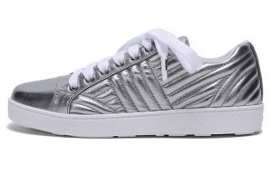 Кроссовки женские Prada Skateboard, серебряный