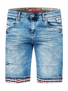 Rusty Neal Джинсовые шорты "NOXON" светло-голубого цвета