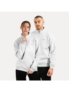 Толстовка унисекс с застежкой-молнией на половину длины Jago серого меланжа SMILODOX