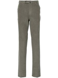 Incotex вельветовые брюки зауженного кроя, зеленый