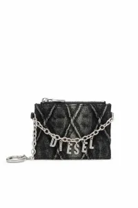 Женский держатель для карт с цепочкой Diesel, цвет Black