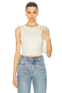 Комплект майки из многослойного джерси GRLFRND, цвет Birch Beige