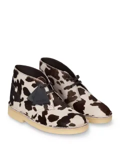 Женские ботильоны X Clarks Originals из телячьей кожи с ворсом Sandro, коричневый