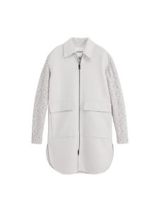 Пальто межсезонное Desigual, Off White/Mottled White